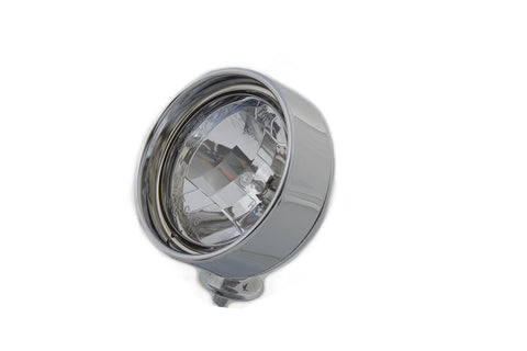 Chrome 4 inch Spotlamp with H-3 Bulb Inset Type - V-Twin Mfg.