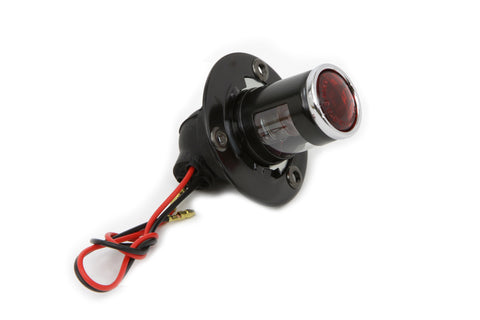 Black 1 inch Round Tail Lamp - V-Twin Mfg.
