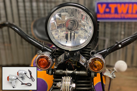 Replica Guide Signal Lamp Set Rear - V-Twin Mfg.
