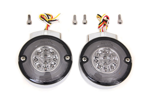 Chrome LED Turn Signal Combo Assembly Set - V-Twin Mfg.