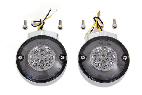 Chrome LED Turn Signal Set Front - V-Twin Mfg.