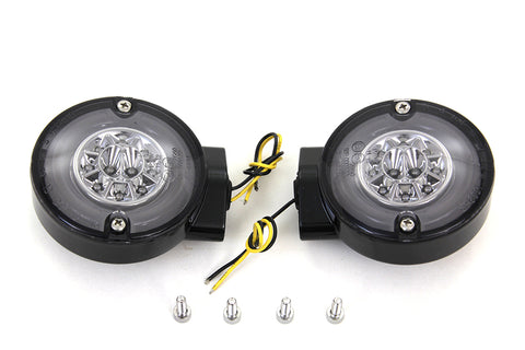 Black LED Turn Signal Set Rear - V-Twin Mfg.