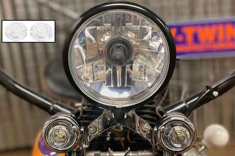 Replica Guide Bullet Marker Lamp Set Clear - V-Twin Mfg.