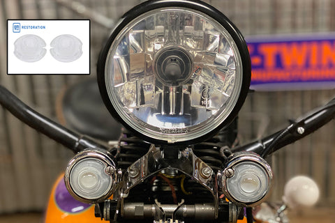 White Replica Guide Bullet Marker Lamp Set - V-Twin Mfg.