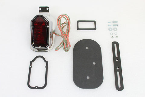 Replica Chrome Tombstone Style Tail Lamp Assembly - V-Twin Mfg.