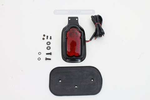Glossy Black Tombstone Style Tail Lamp Assembly - V-Twin Mfg.