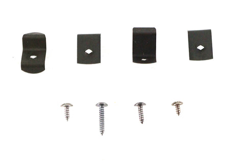 Beehive Lens Clip Set Raw - V-Twin Mfg.