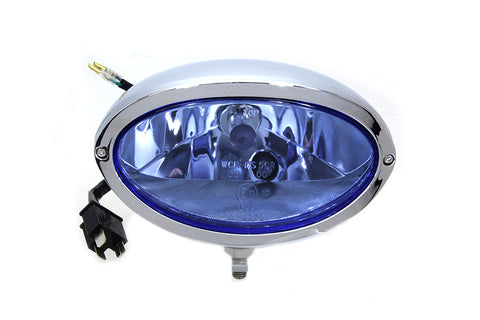 Chrome Oval Style Headlamp - V-Twin Mfg.