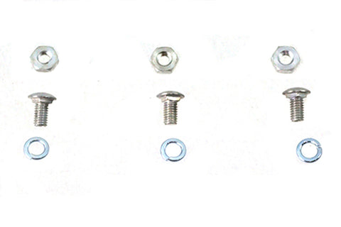 Horn  Carriage Bolt Set Cadmium - V-Twin Mfg.