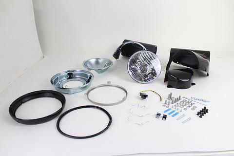 Headlamp Cowl Kit Black - V-Twin Mfg.