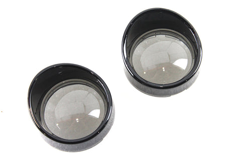 Deuce Style Turn Signal Visor Set Smoke - V-Twin Mfg.