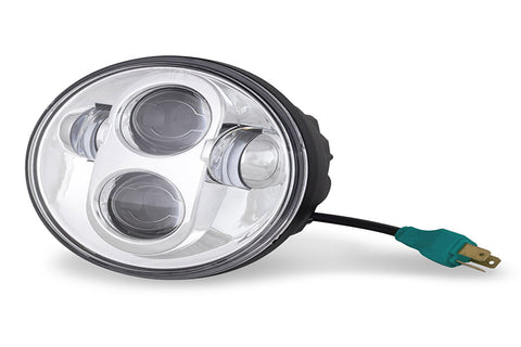 Cyron Urban 5-3/4 inch LED Headlamp Unit Chrome - V-Twin Mfg.