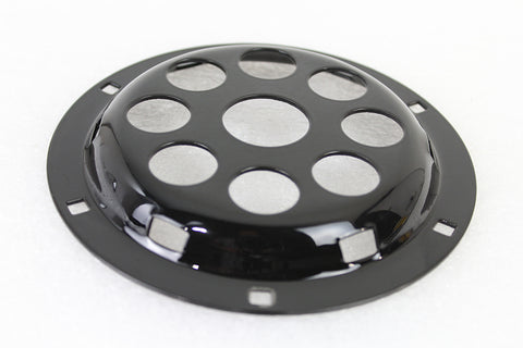 Black 6 inch Horn Face with Holes - V-Twin Mfg.