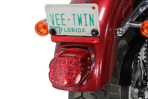 Lay Down Tail Lamp Assembly Red LED - V-Twin Mfg.