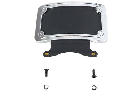 Chrome Curved License Plate Frame - V-Twin Mfg.