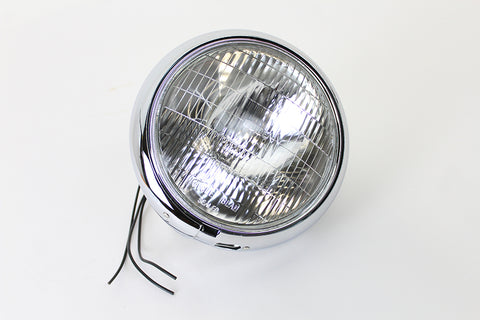 7 inch Round Headlamp 6 Volt - V-Twin Mfg.