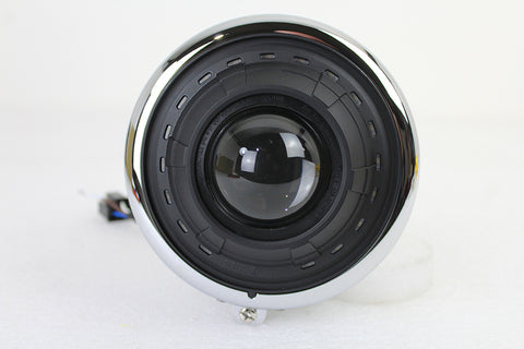 5-1/2 inch Fish Eye Headlamp Chrome - V-Twin Mfg.