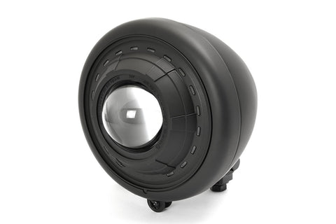 5-1/2 inch Fish Eye Headlamp Black - V-Twin Mfg.