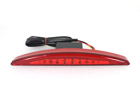 Slice Style LED Fender Mount Tail Lamp with Red Lens - V-Twin Mfg.