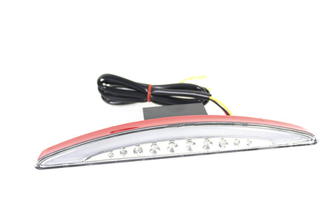 Slice Style LED Fender Mount Tail Lamp with Clear Lens - V-Twin Mfg.