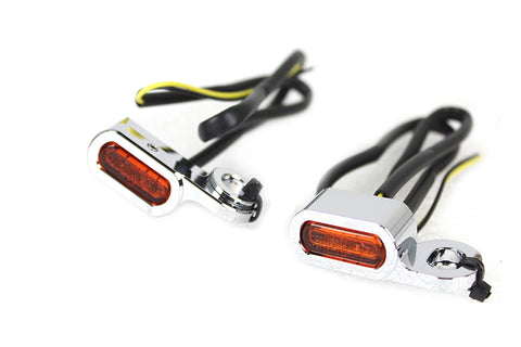 Chrome LED Turn Signal Set - V-Twin Mfg.
