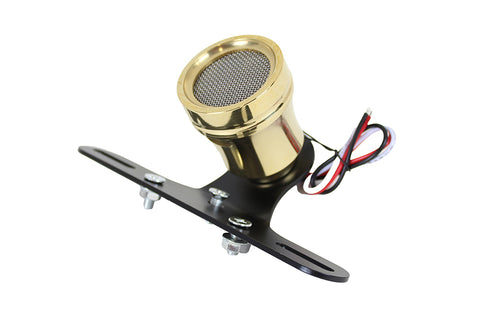 LED Search Light Tail Lamp Assembly Brass - V-Twin Mfg.