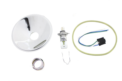 Spring Fork LED 6 Volt Headlamp Insert - V-Twin Mfg.