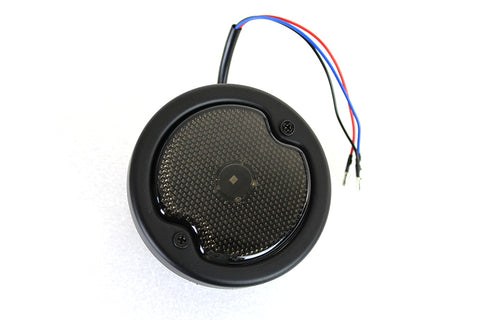 Round LED Tail Lamp Black - V-Twin Mfg.