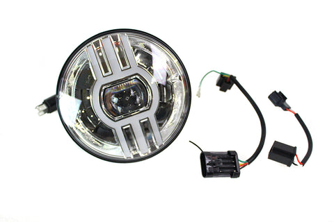Cyron 7 inch Beast 2 Integrated Headlamp Chrome - V-Twin Mfg.