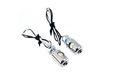 Chrome Hagler License Plate Bolt Set with LED - V-Twin Mfg.