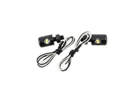 Black Hagler License Plate Bolt Set with LED - V-Twin Mfg.