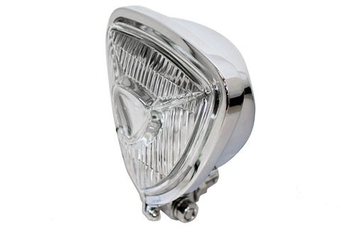 12 Volt Chopper Triangle Spotlamp Chrome - V-Twin Mfg.