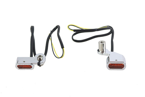 Chrome LED Turn Signal Set - V-Twin Mfg.