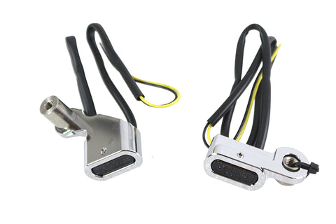 Chrome LED Turn Signal Set - V-Twin Mfg.