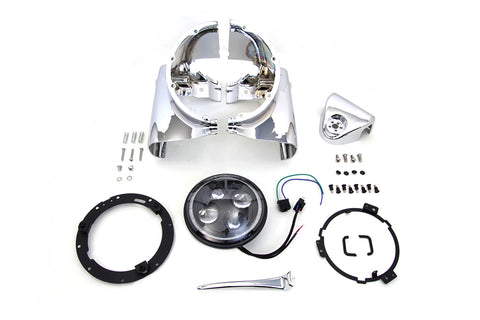 Headlamp Cowl Assembly Chrome - V-Twin Mfg.
