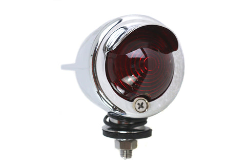 Bomber Marker Lamp Red 3 Fin Design - V-Twin Mfg.