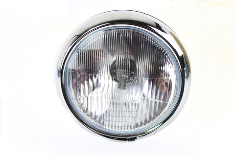7 inch 6 Volt LED Headlamp Black - V-Twin Mfg.