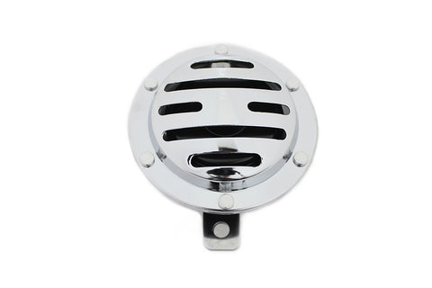 Slotted Style 12 Volt Horn Chrome - V-Twin Mfg.