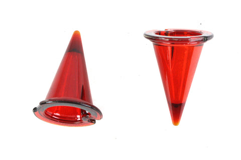 3 inch Bullet Lite Red Lens Set - V-Twin Mfg.