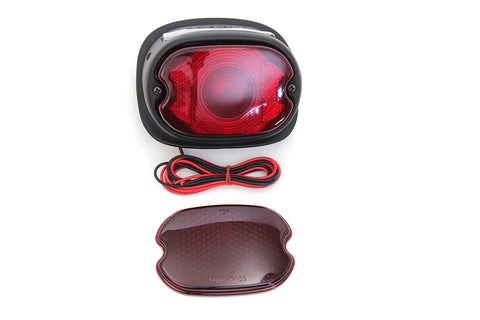 Replica Primer Tail Lamp with Red Glass Lens - V-Twin Mfg.