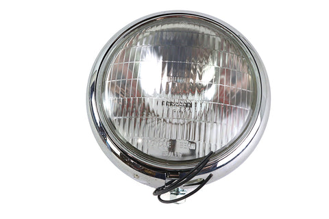 7 inch Cycle Beam 6 Volt Assembly Chrome - V-Twin Mfg.