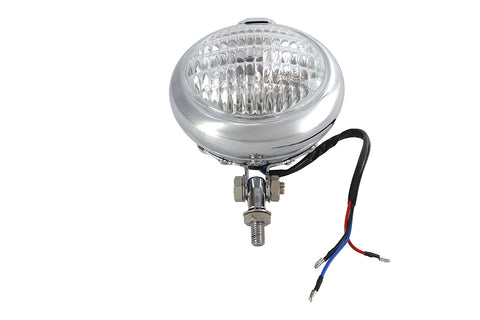 4-1/2 inch Bates Style Headlamp Chrome - V-Twin Mfg.