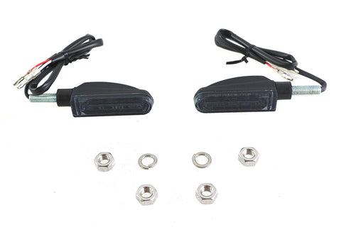LED Turn Signal Set Black - V-Twin Mfg.