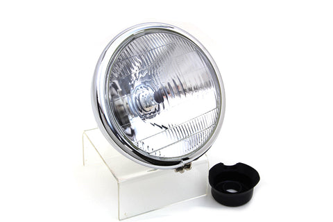6-1/2 inch Spring Fork Headlamp Chrome - V-Twin Mfg.