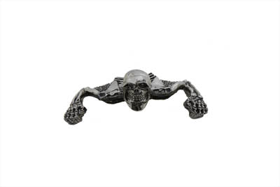 Skull Style Ornament Chrome - V-Twin Mfg.