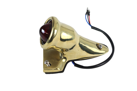 Crocker Style LED Tail Lamp Brass - V-Twin Mfg.