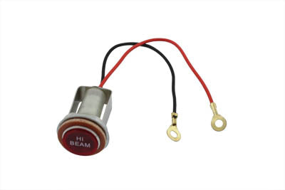 Indicator Lamp High Beam Type Red - V-Twin Mfg.