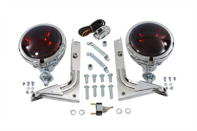 Red Pursuit Spotlamp Kit - V-Twin Mfg.