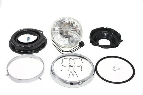 7 inch Headlamp Assembly Seal Beam - V-Twin Mfg.