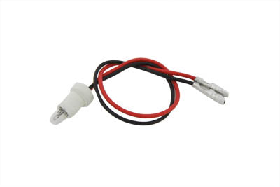 Indicator Lamp Socket for Speedometer and Tachometer White - V-Twin Mfg.